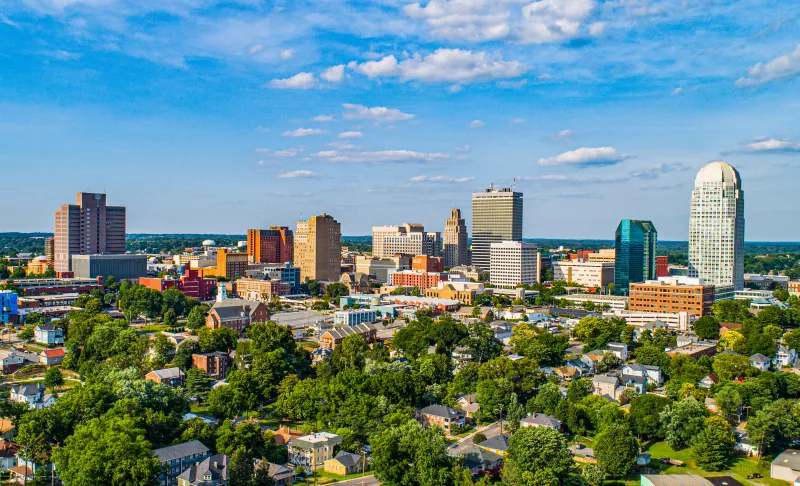 Winston Salem, North Carolina skyline